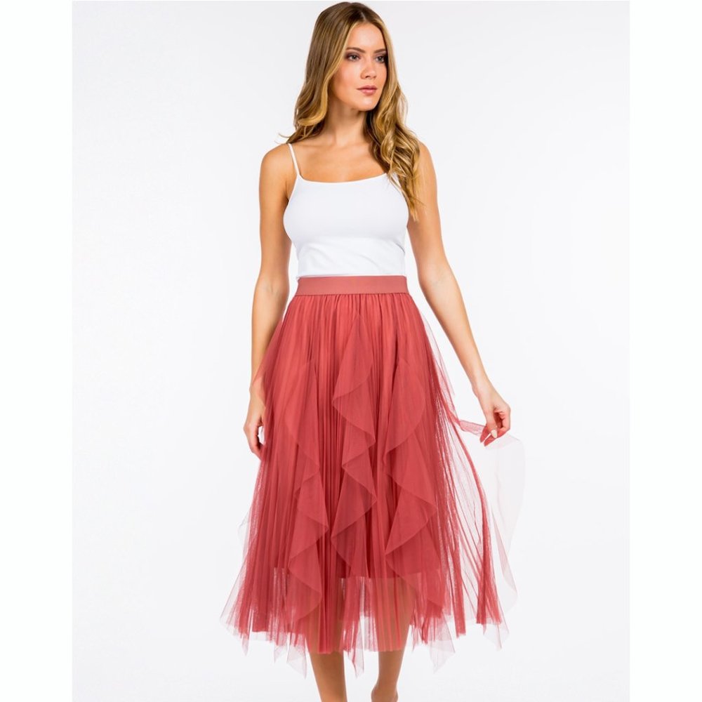 NWT Cinnamon Tulle Skirt